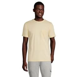 Big & Tall Lands' End Supima Pocket Tee