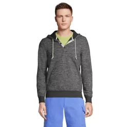 Big & Tall Lands' End Space Dye Henley Hoodie