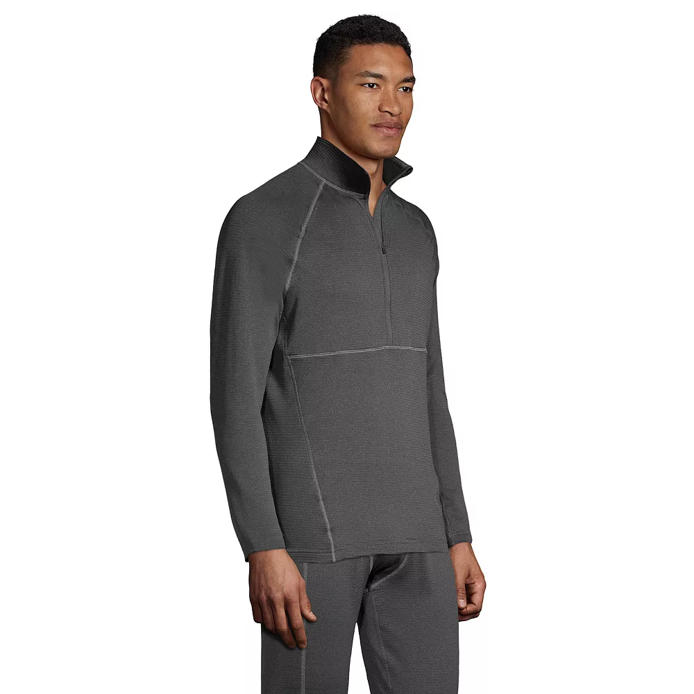 Men's Lands' End Expedition Half-Zip Baselayer Top 5 Men's Lands' End Expedition Half-Zip Baselayer Top - Image 3