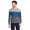 Men's Lands' End Fine Gauge Cashmere Striped Sweater -Stylish Men-Lands' End 5925509 Evening Blue Stripe