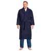 Big & Tall Lands' End Calf-Length Turkish Terry Robe -Stylish Men-Lands' End 5946527 Deep Sea Navy