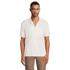 Big & Tall Lands' End Slub Button-Down Shirt