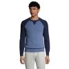 Men's Lands' End Cashmere Mixed Stitch Sweater -Stylish Men-Lands' End 5960469 Medium Blue Heather