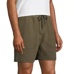 Men's Lands' End Waffle Pajama Shorts -Stylish Men-Lands' End 5978066 ALT2