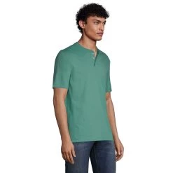 Big & Tall Lands' End Super-T Henley -Stylish Men-Lands' End 5979350 ALT2