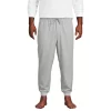 Big & Tall Lands' End Flannel Jogger Pajama Pants -Stylish Men-Lands' End 5986009 Gray Heather