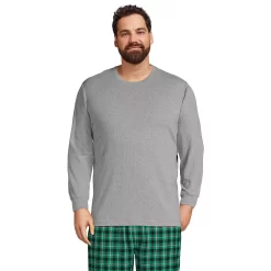 Big & Tall Lands' End Knit Rib Pajama Shirt