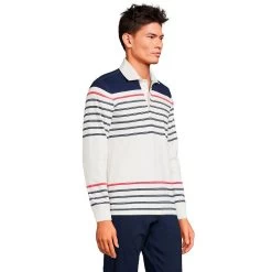 Big & Tall Lands' End Rugby Shirt -Stylish Men-Lands' End 6003525 ALT2
