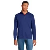 Big & Tall Lands' End Serious Sweats French Terry Snapped Mockneck 1 Big & Tall Lands' End Serious Sweats French Terry Snapped Mockneck -Stylish Men-Lands' End 6003526 Deep Sea Navy