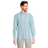 Men's Lands' End Tailored-Fit Sail Rigger Oxford Shirt -Stylish Men-Lands' End 6171607 Green Multi Stripe