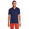 Men's Lands' End Slub Pocket Polo -Stylish Men-Lands' End 6171609 Deep Sea Navy