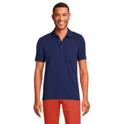 Men's Lands' End Slub Pocket Polo