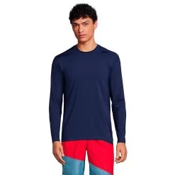 Big & Tall Lands' End SPF Long Sleeve Tee