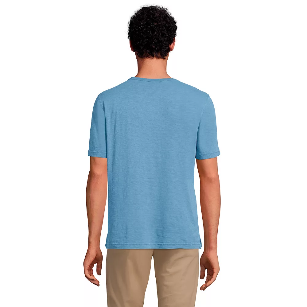 Big & Tall Lands' End Garment Dye Slub Pocket Tee 4 Big & Tall Lands' End Garment Dye Slub Pocket Tee - Image 2