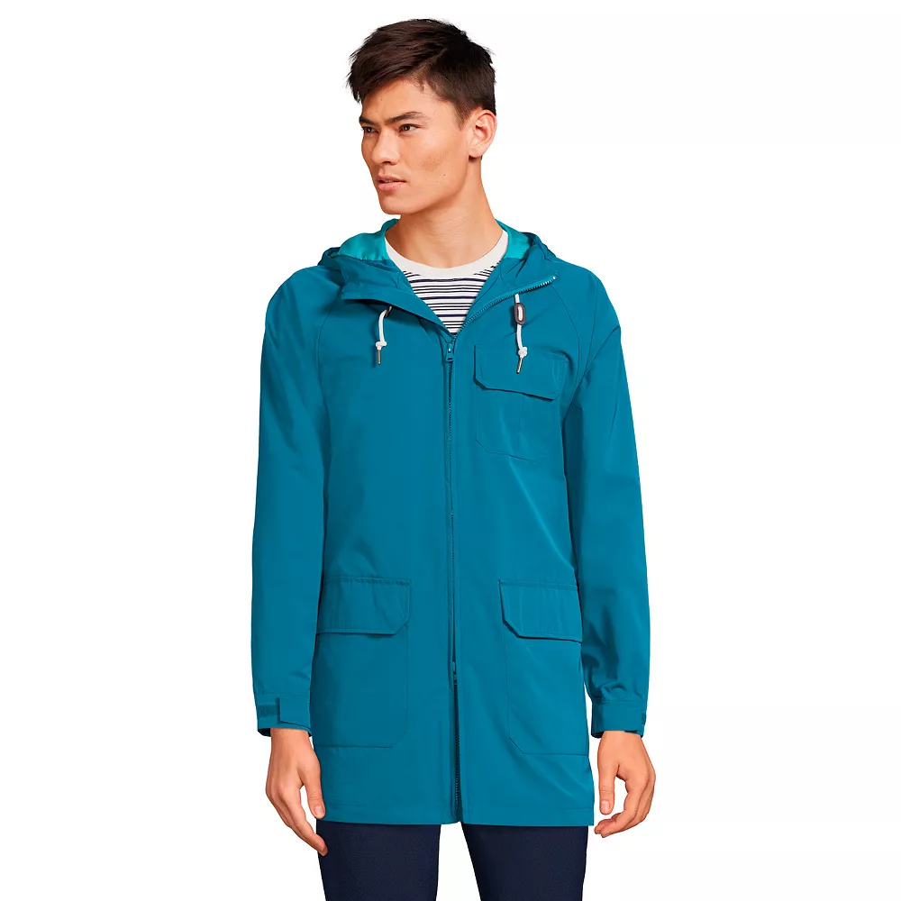 Men's Lands' End Water Resistant Rain Parka 3 Men's Lands' End Water Resistant Rain Parka